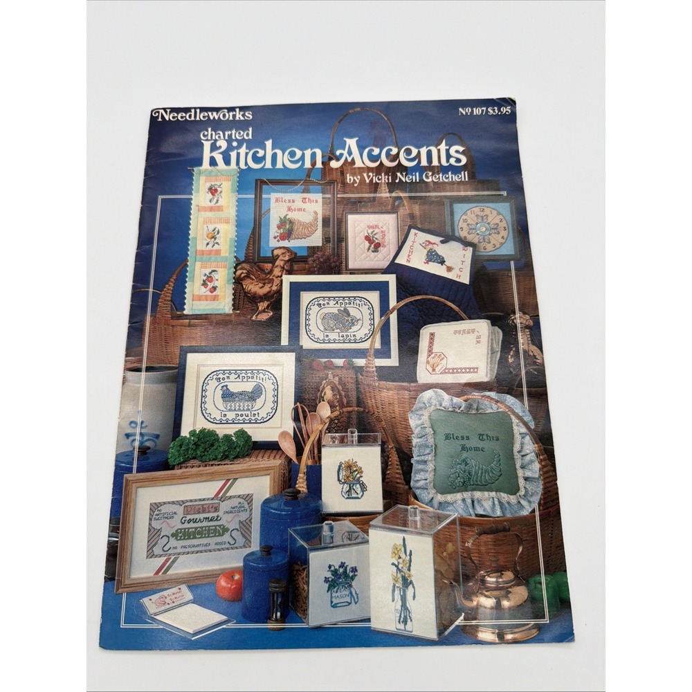 Needleworks Charted Kitchen Accents Cross Stitch Patterns Vicki Neil Getchell